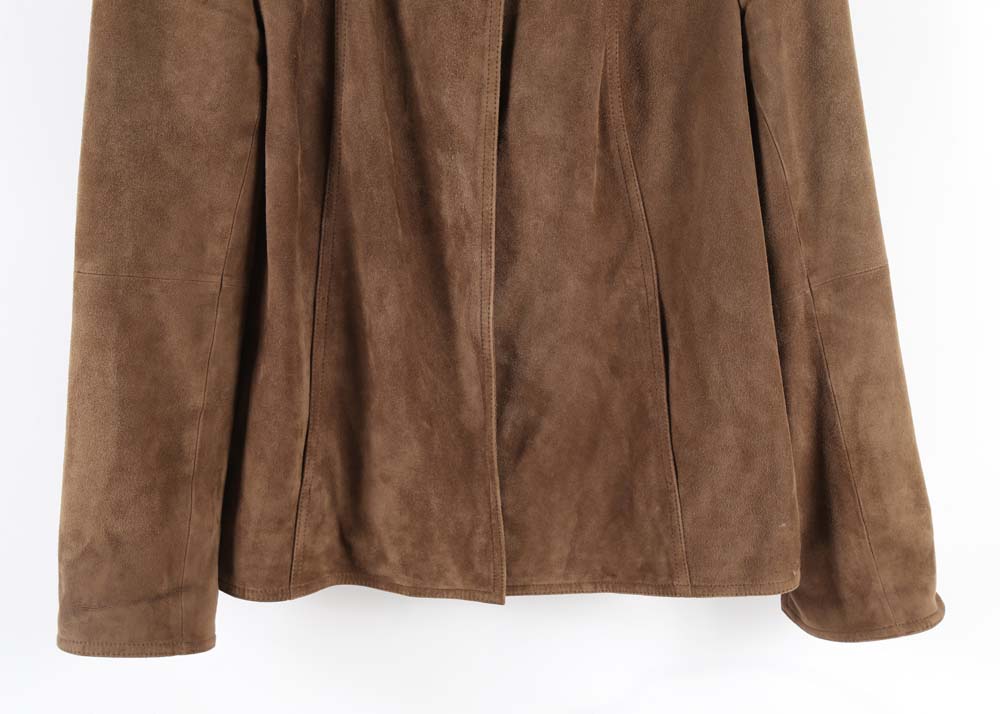 Talbot's Brown Suede Leather Jacket