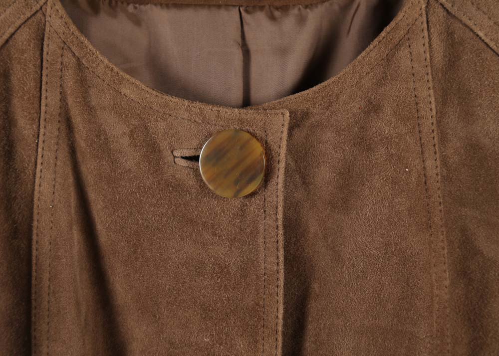 Talbot's Brown Suede Leather Jacket