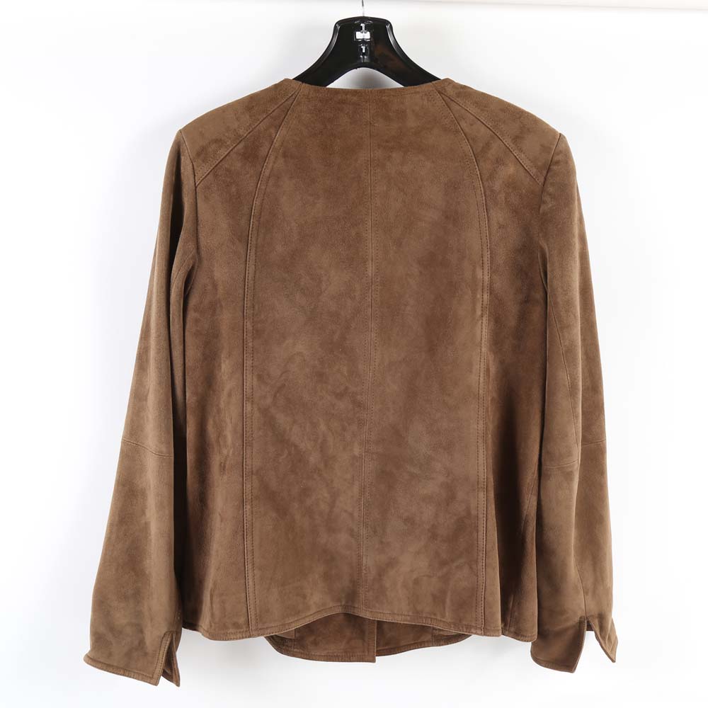 Talbot's Brown Suede Leather Jacket