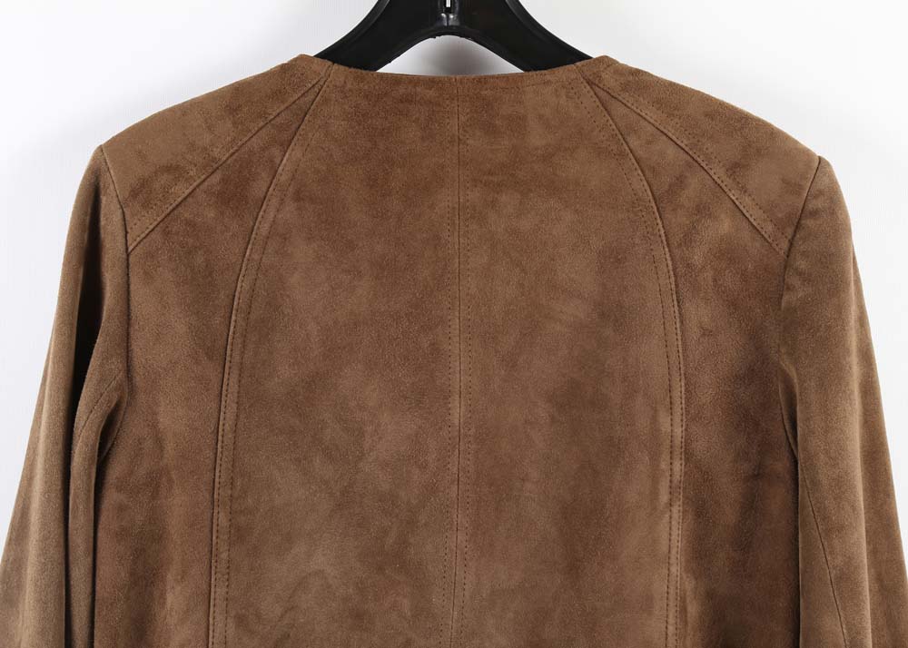 Talbot's Brown Suede Leather Jacket