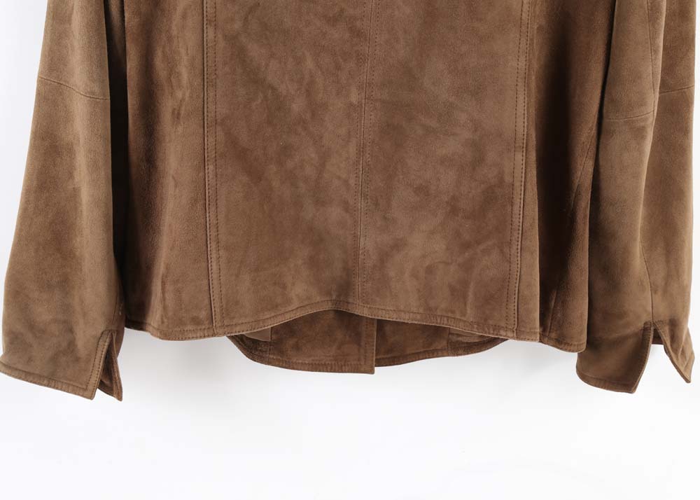 Talbot's Brown Suede Leather Jacket
