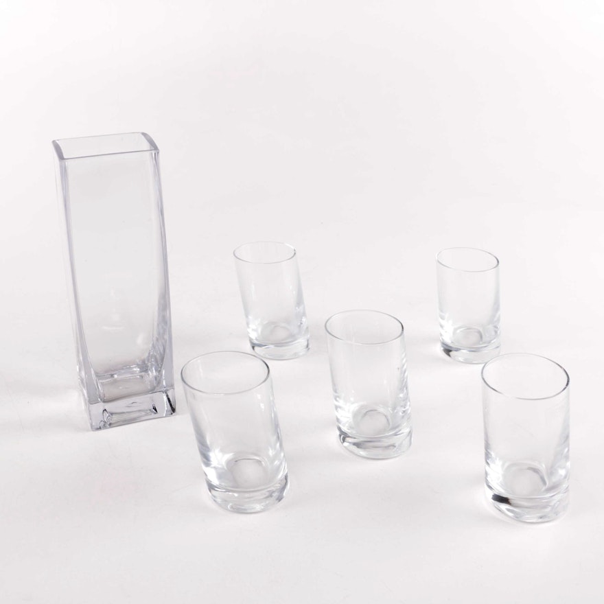 Selection of Glassware Including Krosno