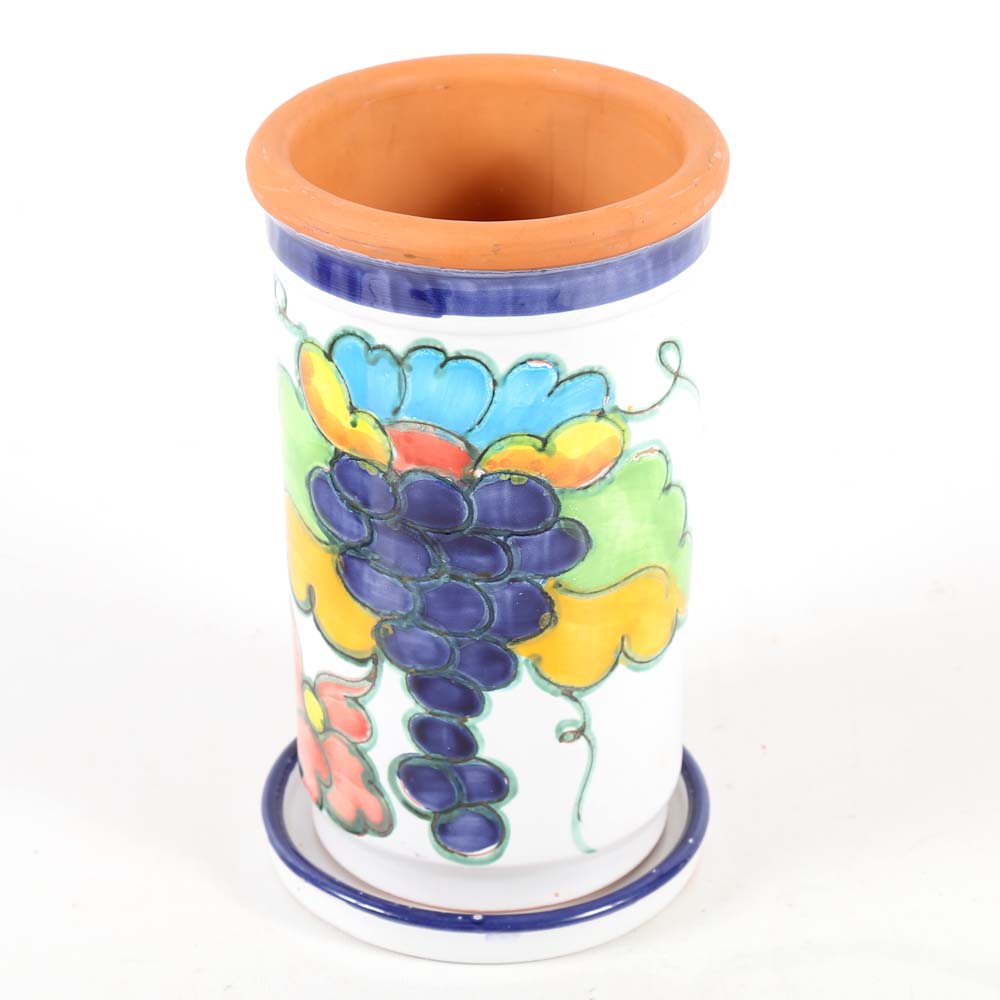Hand-Painted Himark Terracotta Wine Chiller