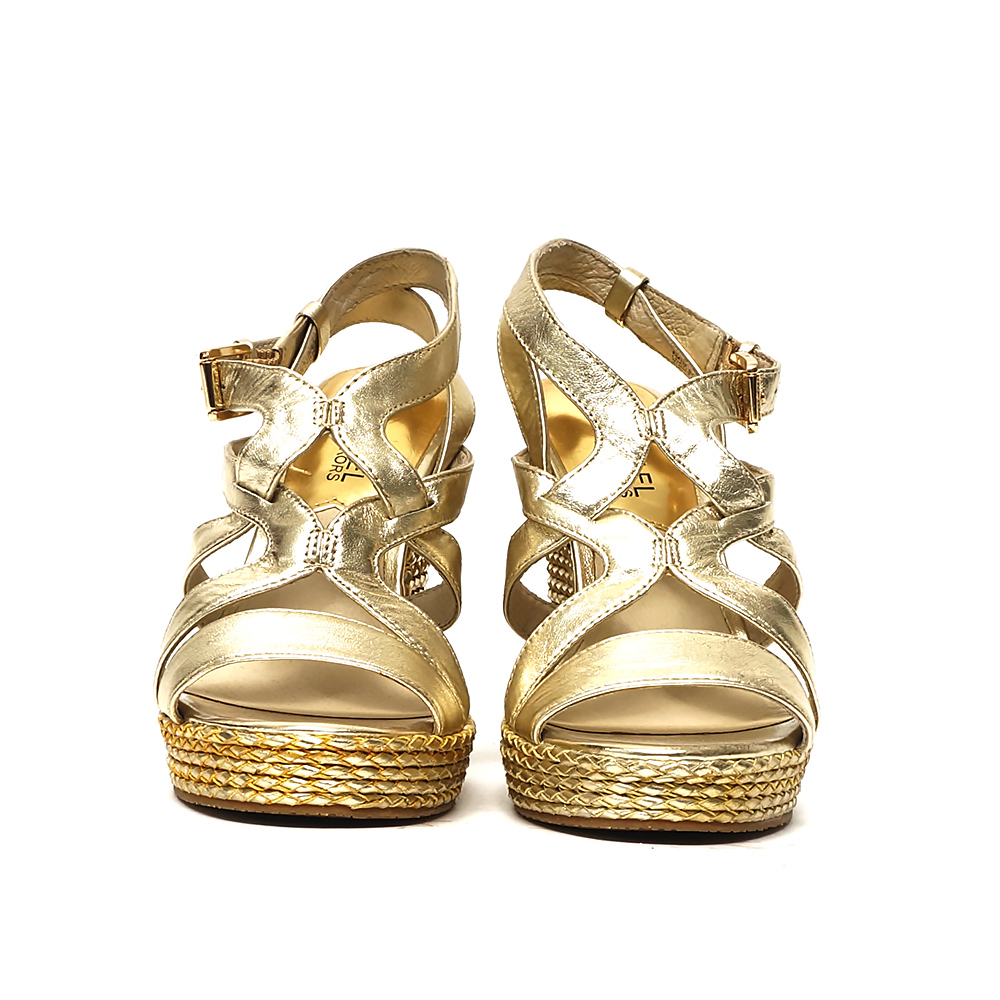 Michale Kors Golden Wedge Sandals