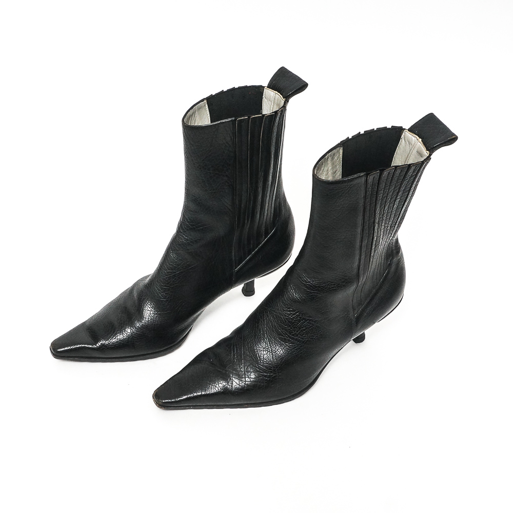 Rodolphe Menudier Black Leather Boots