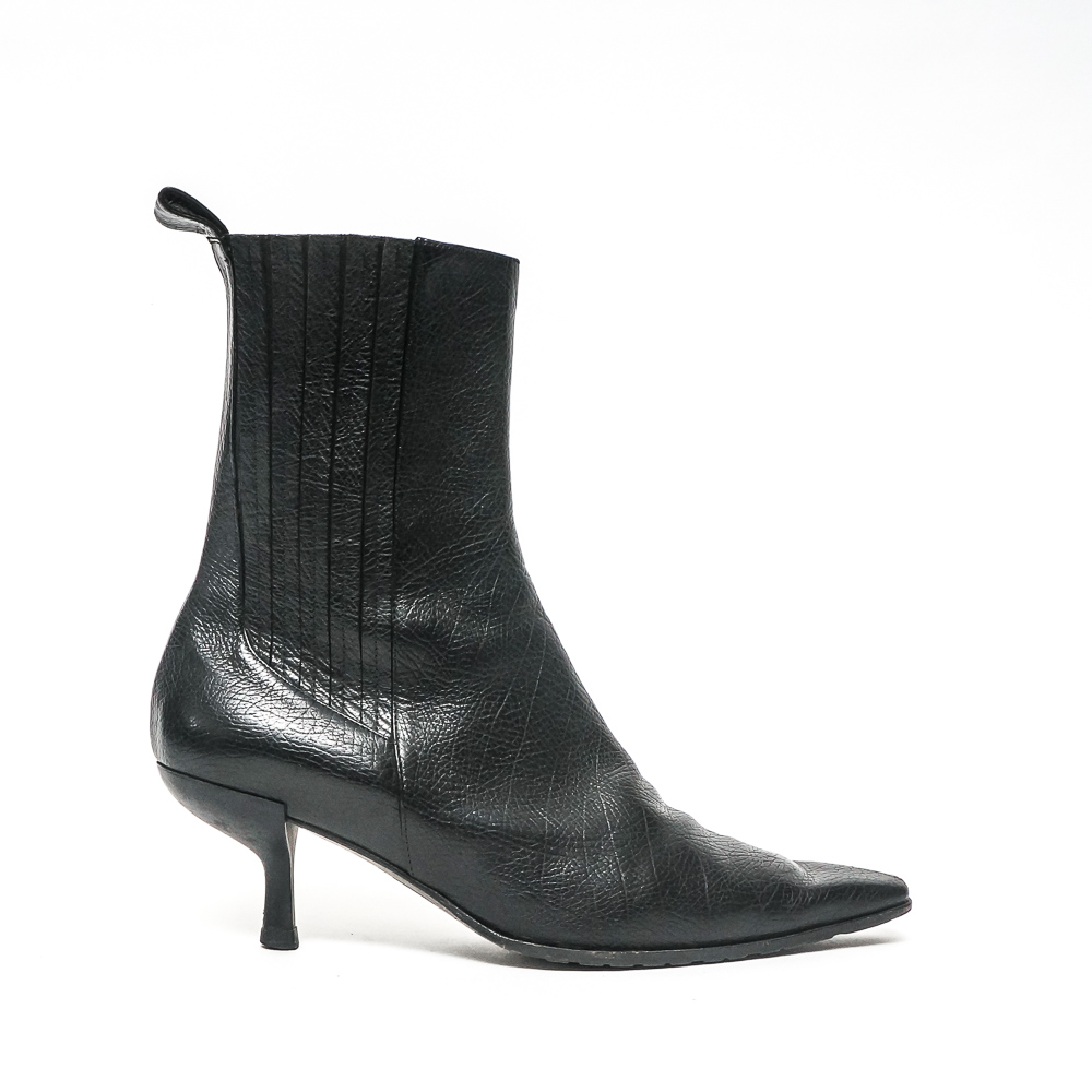 Rodolphe Menudier Black Leather Boots