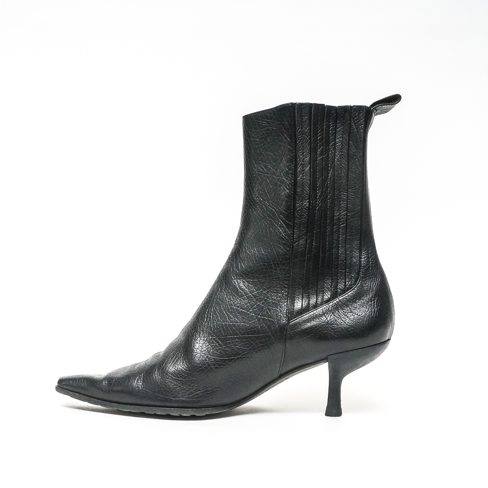 Rodolphe Menudier Black Leather Boots