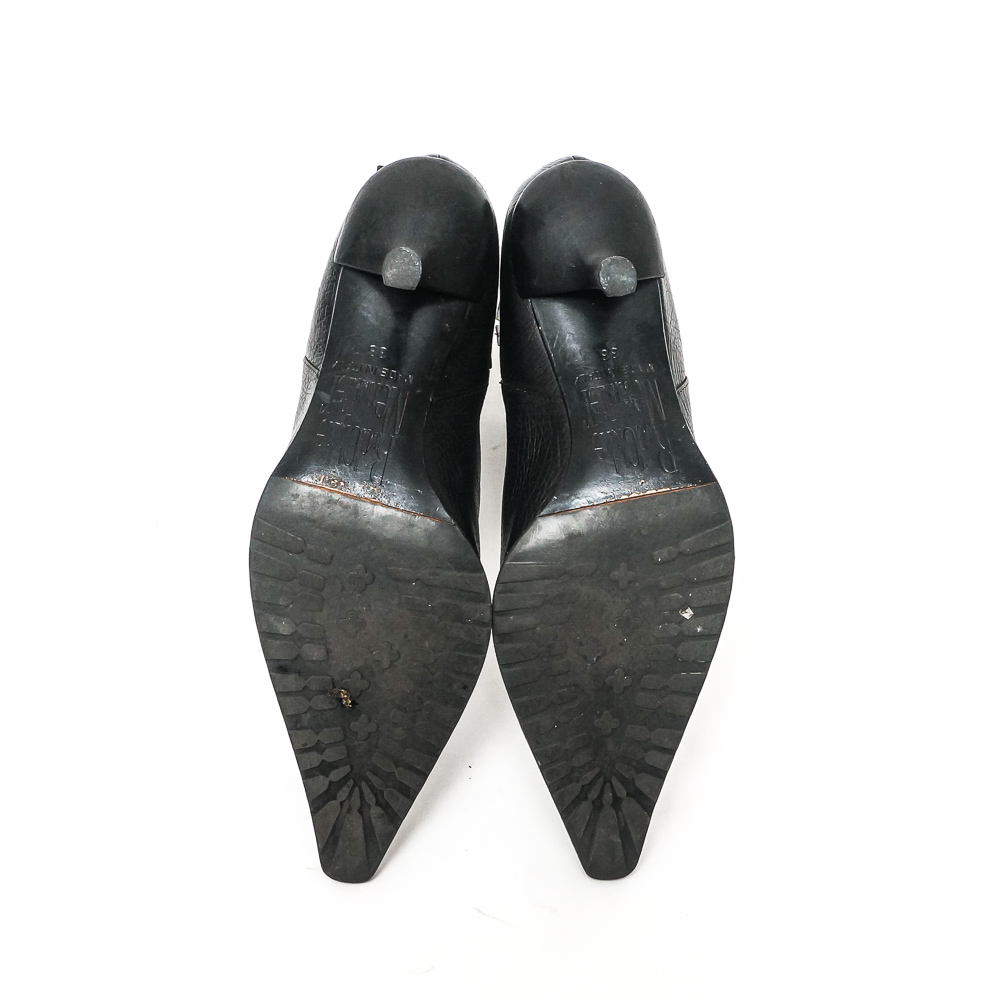 Rodolphe Menudier Black Leather Boots