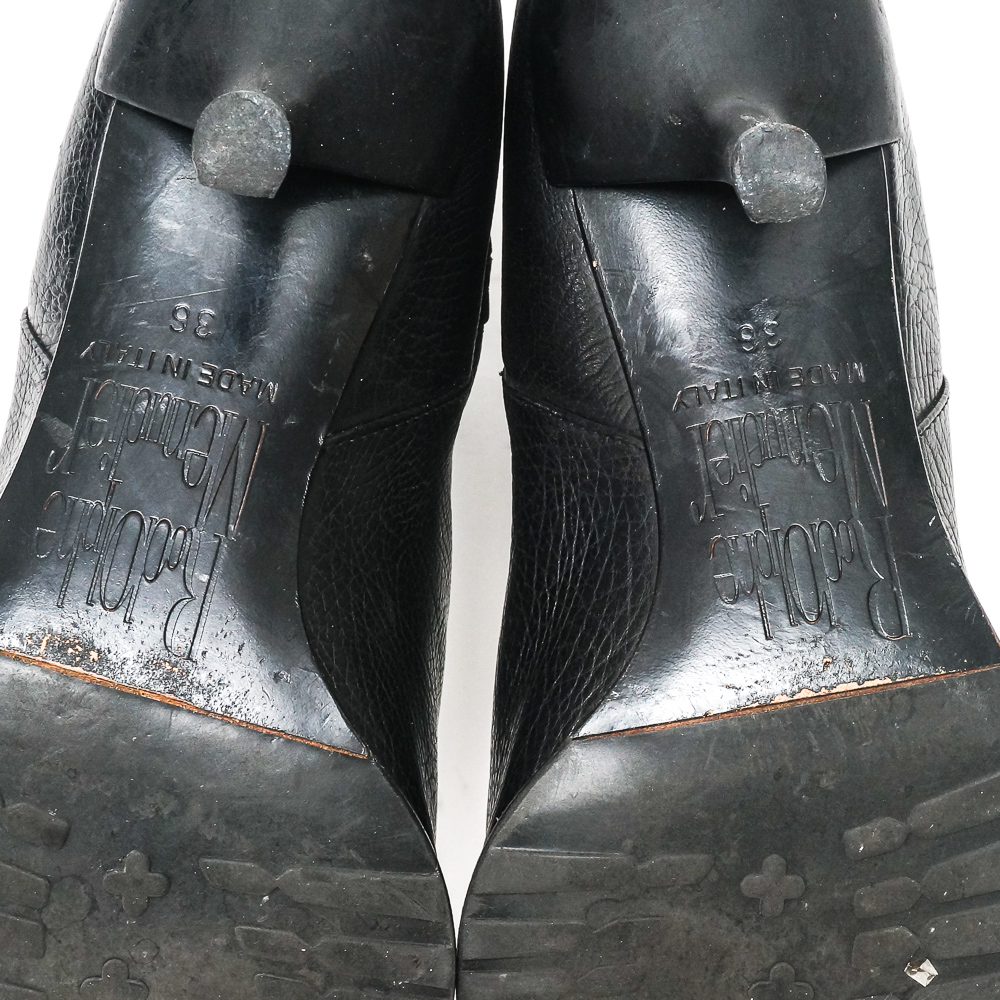 Rodolphe Menudier Black Leather Boots