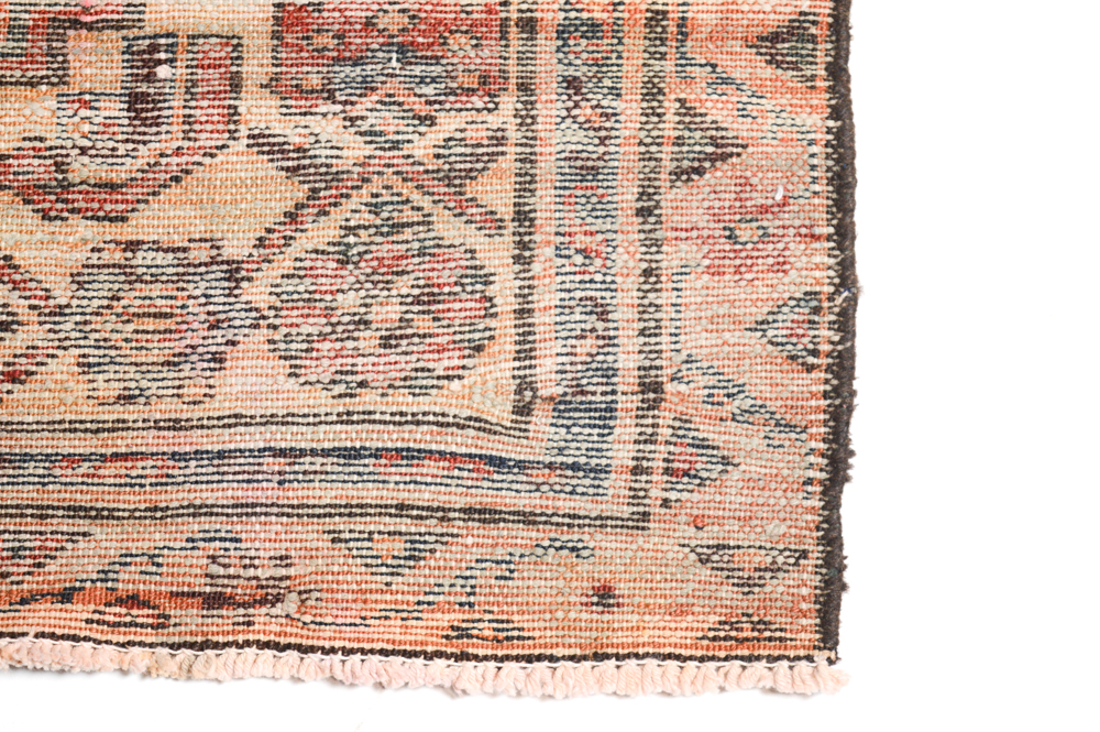 Hand-Knotted Persian Heriz Accent Rug