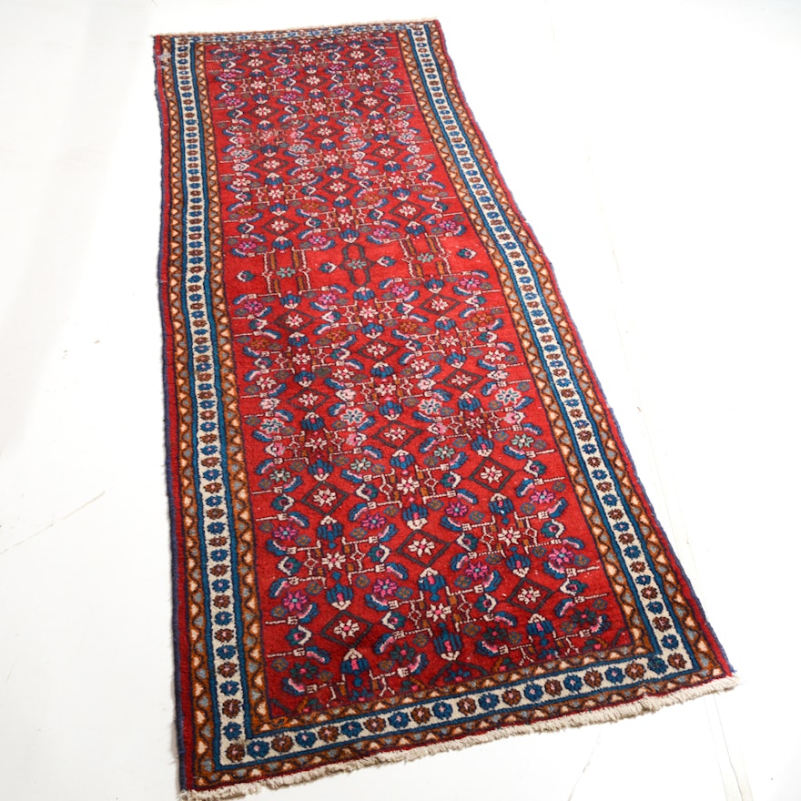 Hand-Knotted Persian Malayer Runner