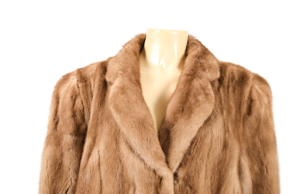 Vintage Adolfo Blonde Mink Fur Jacket