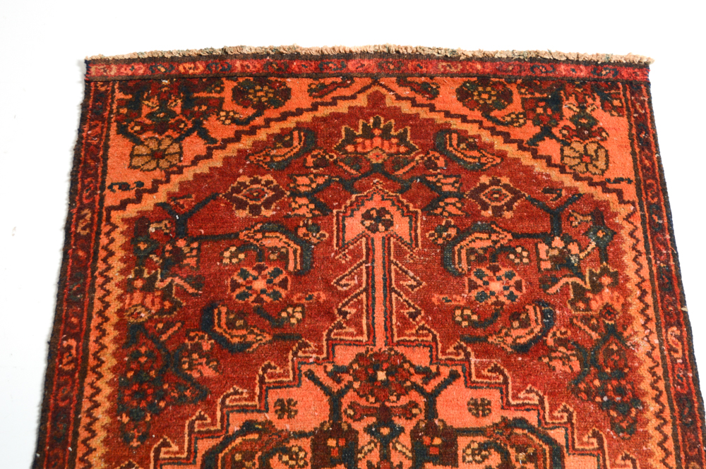 Hand-Knotted Persian Heriz Area Rug