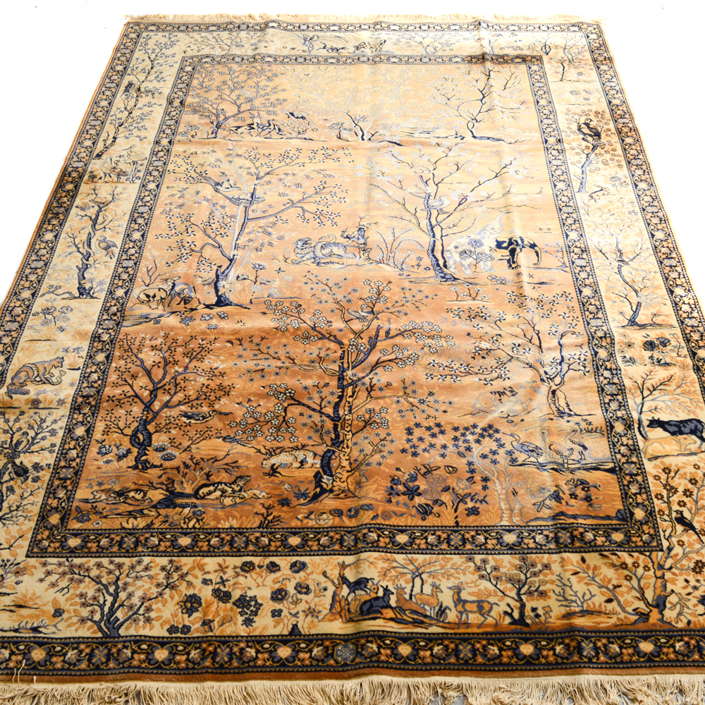 Tabriz Style Power Loomed Room Size Rug