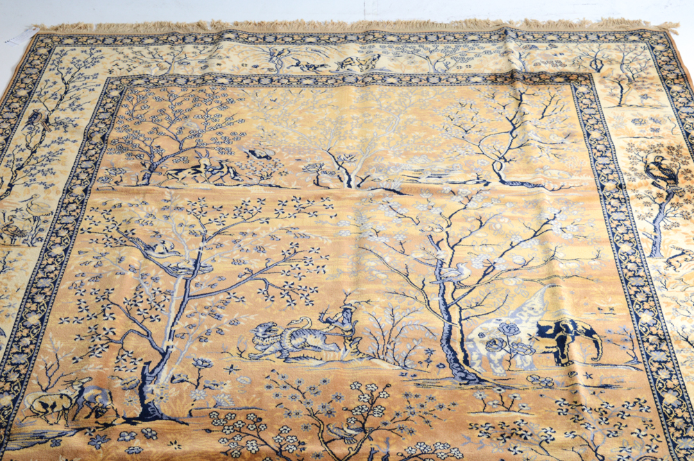 Tabriz Style Power Loomed Room Size Rug