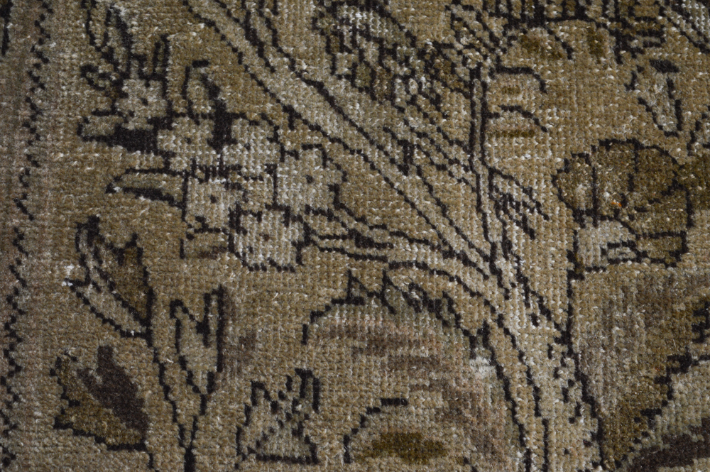 Semi-Antique Hand-Knotted Persian Tabriz Area Rug