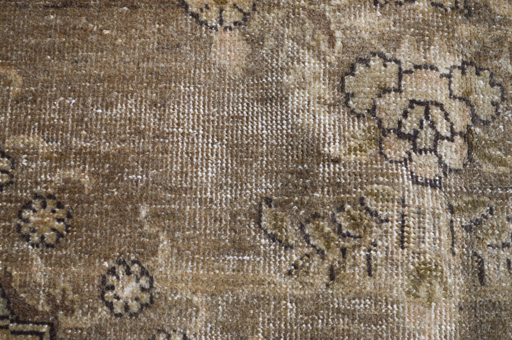 Semi-Antique Hand-Knotted Persian Tabriz Area Rug