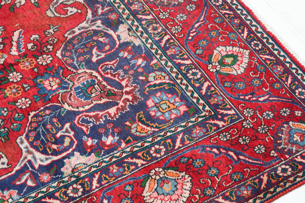 Hand-Knotted Persian Mashhad Room Size Rug