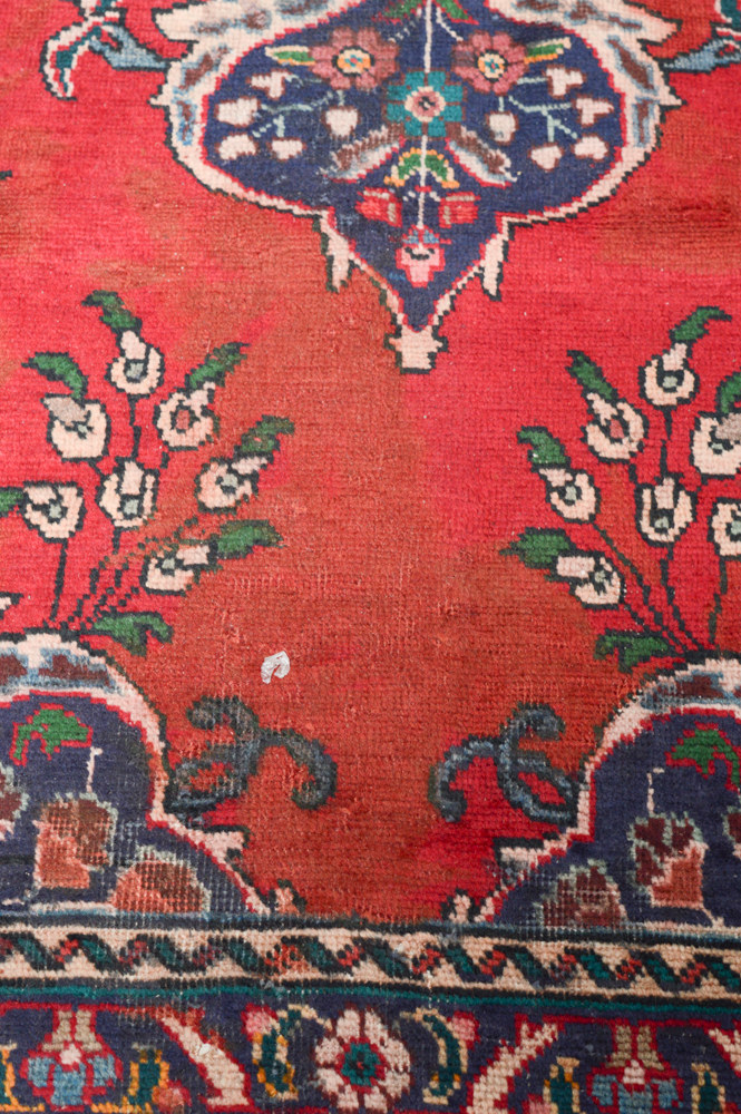 Hand-Knotted Persian Mashhad Room Size Rug