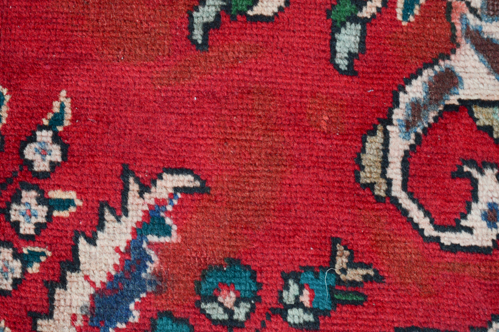 Hand-Knotted Persian Mashhad Room Size Rug