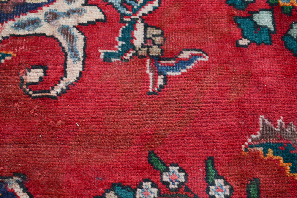 Hand-Knotted Persian Mashhad Room Size Rug