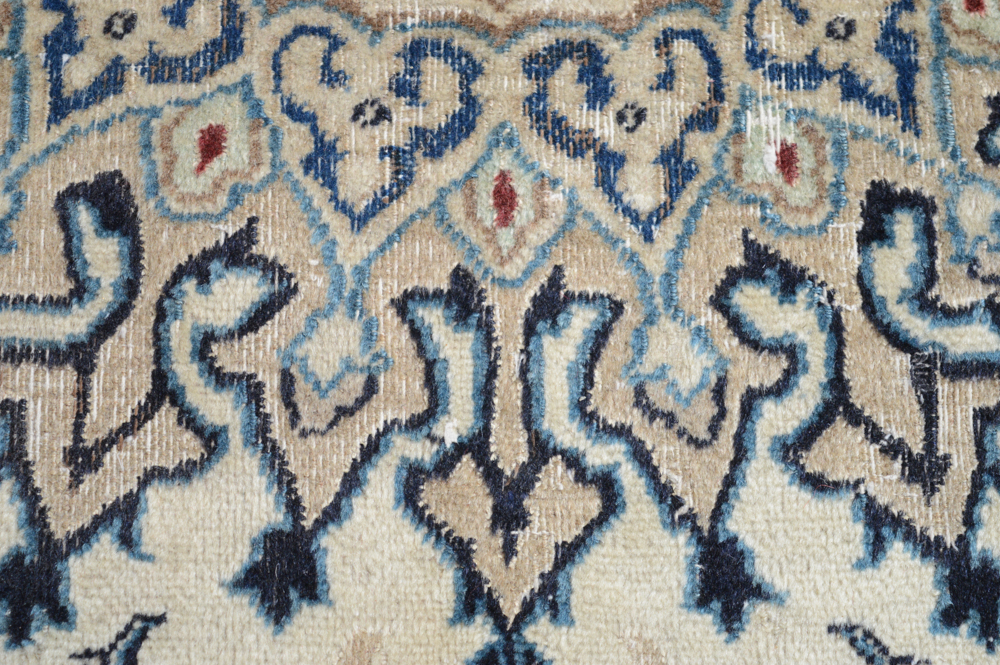 Hand-Knotted Persian Nain Room Size Rug