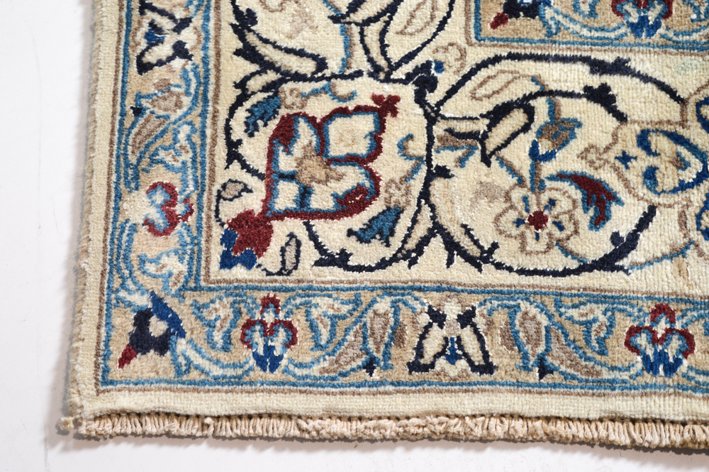 Hand-Knotted Persian Nain Room Size Rug