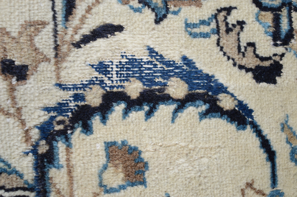 Hand-Knotted Persian Nain Room Size Rug