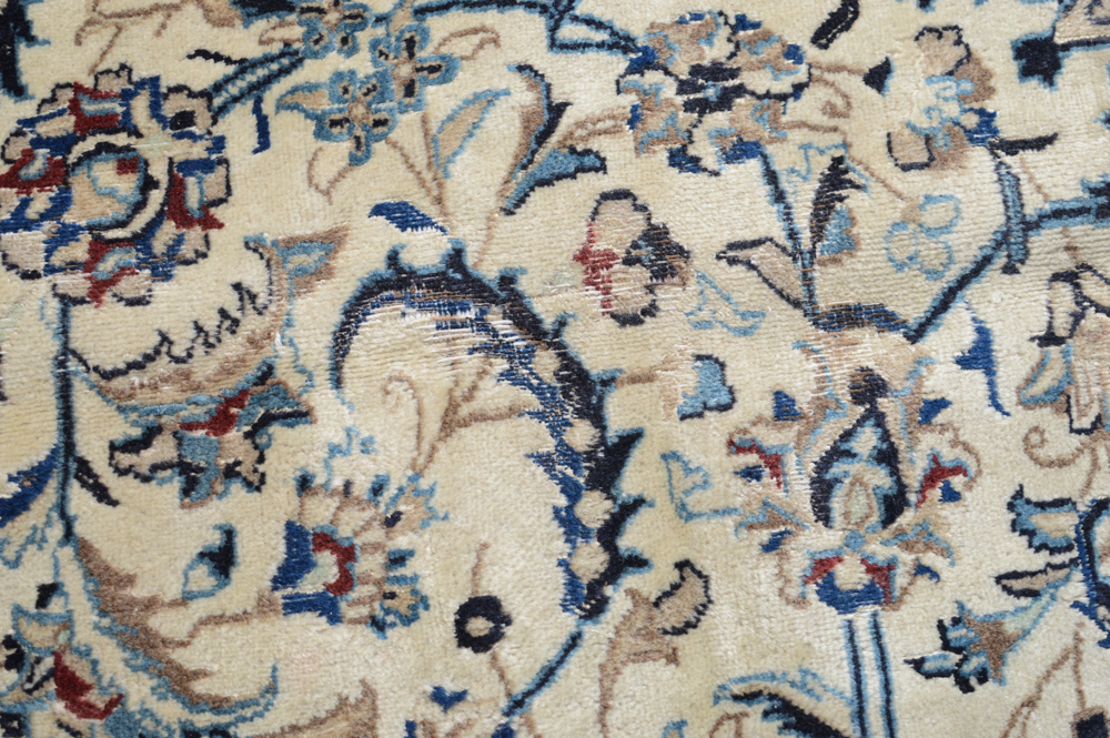 Hand-Knotted Persian Nain Room Size Rug