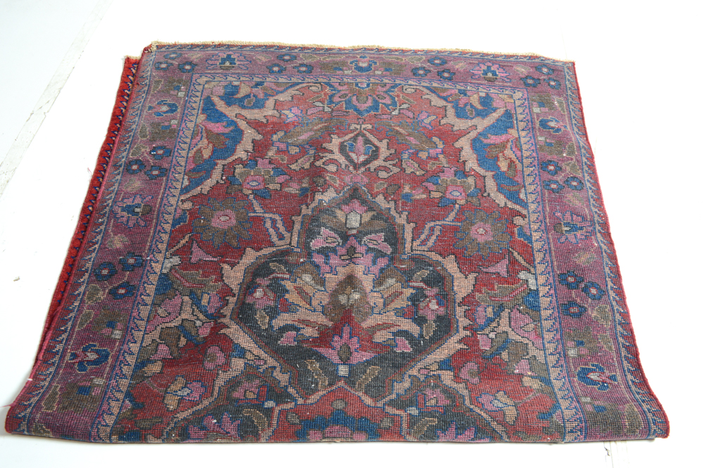 Hand-Knotted Persian Malayer Sarouk Area Rug