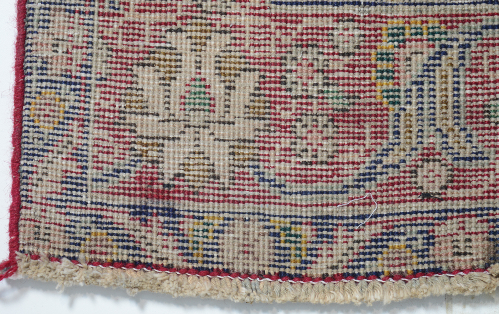 Vintage Hand-Knotted Persian Tabriz Area Rug