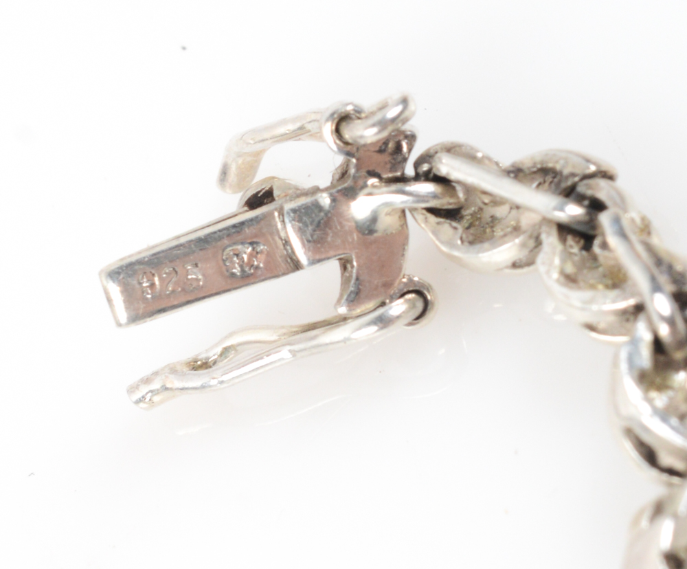 Sterling Silver Marcasite Bracelets and Earrings