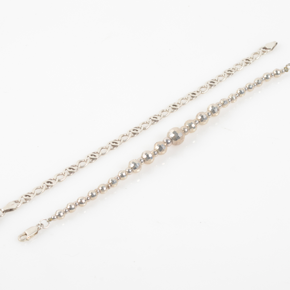 Sterling Silver Bracelet Pair