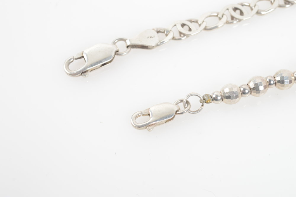 Sterling Silver Bracelet Pair