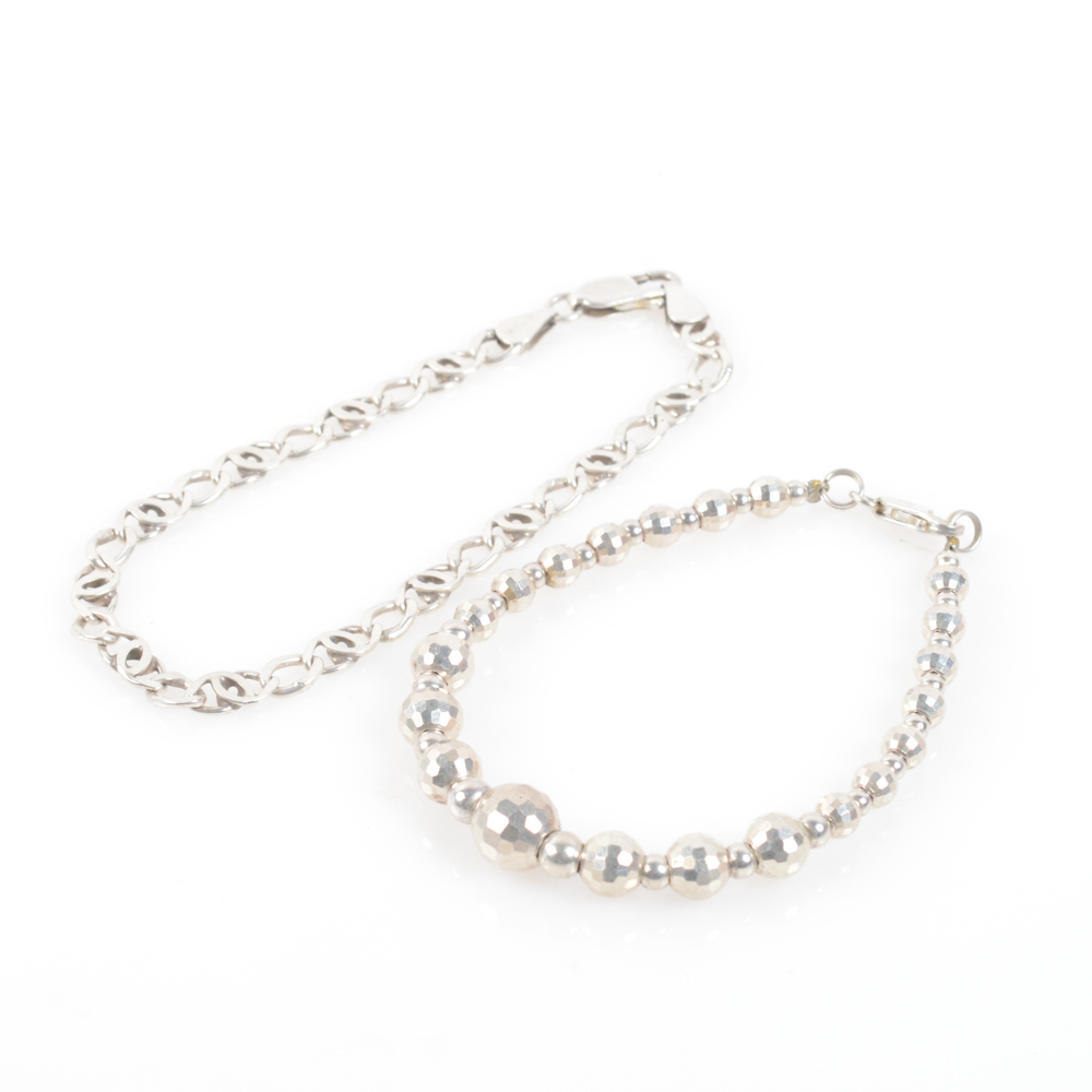 Sterling Silver Bracelet Pair