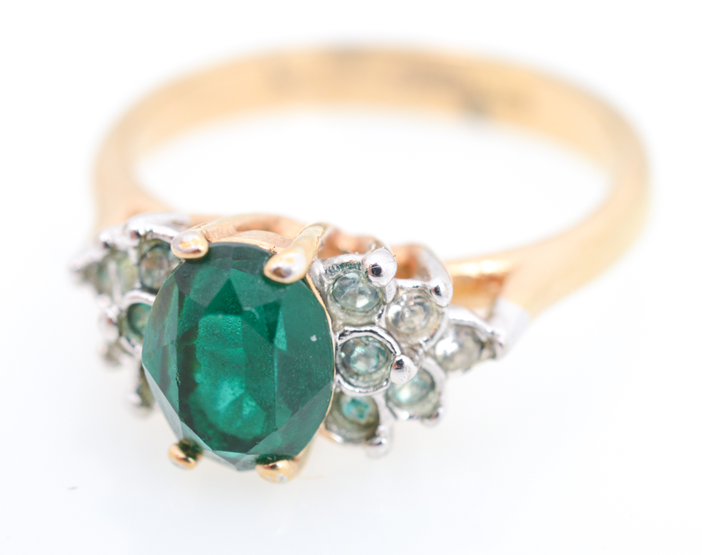 Yellow Gold Filled Necklace and Ring