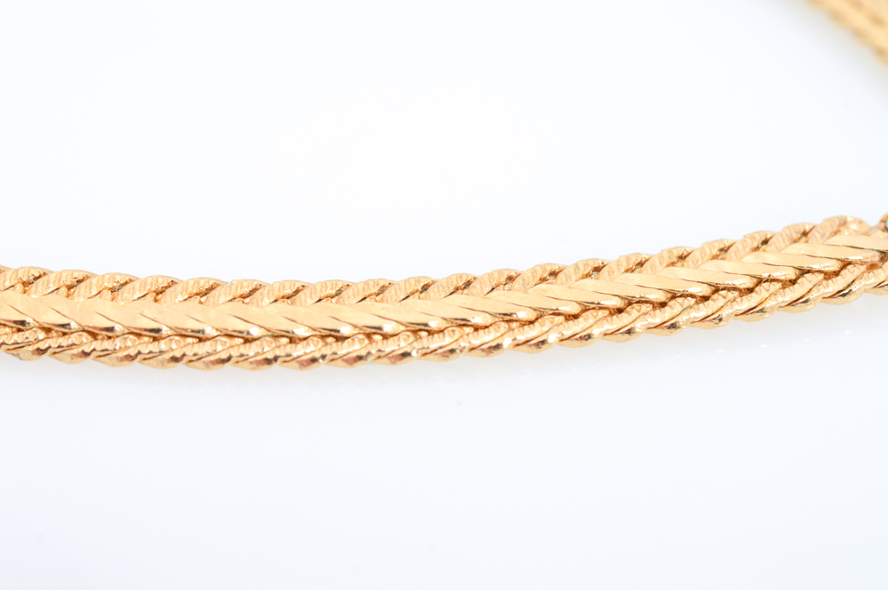 Yellow Gold Filled Necklace and Ring