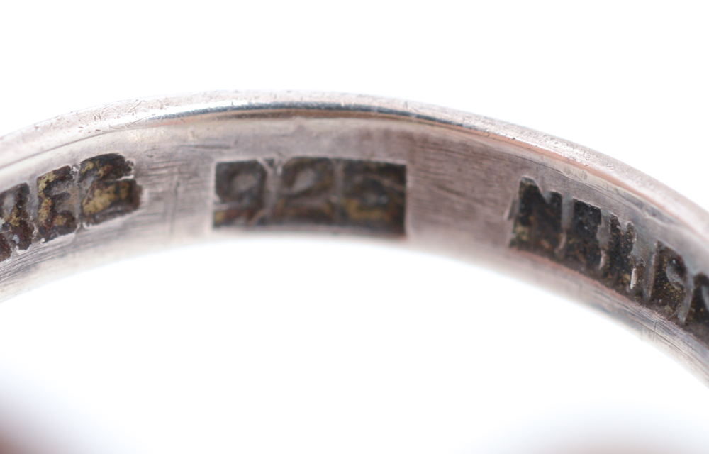 Pair of Sterling Silver Rings