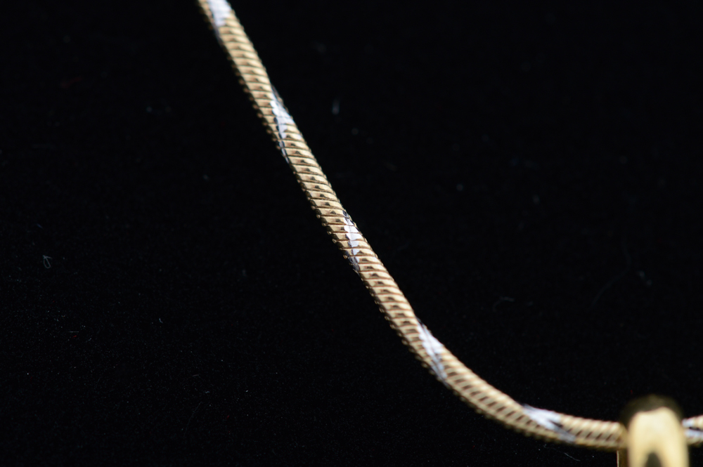 18K Yellow Gold Diamond Cross Pendant Necklace