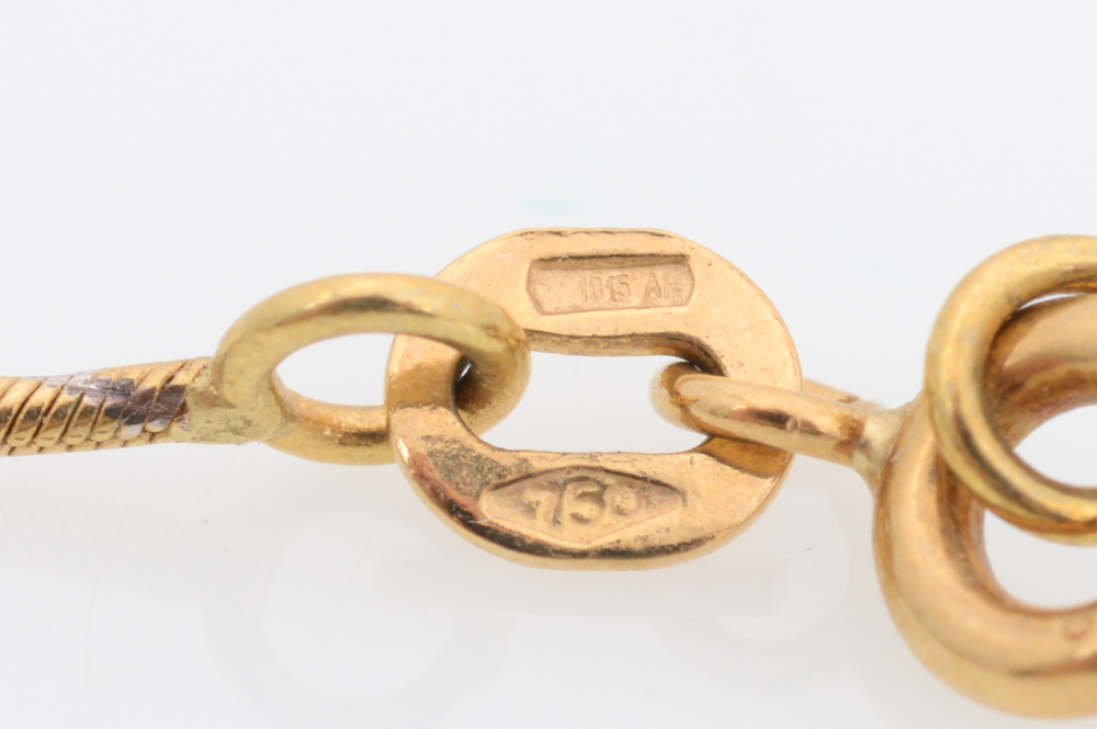 18K Yellow Gold Diamond Cross Pendant Necklace