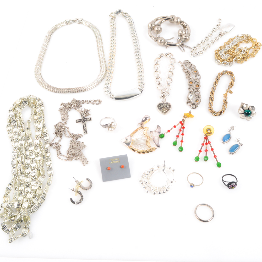Silver Tone Jewelry Collection