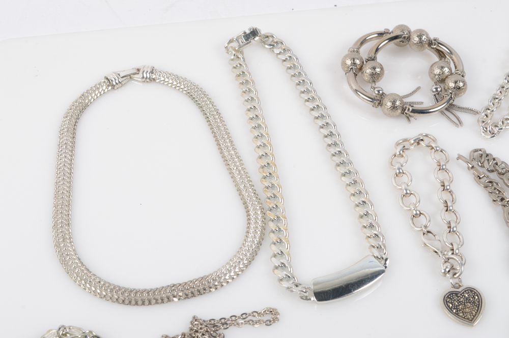 Silver Tone Jewelry Collection