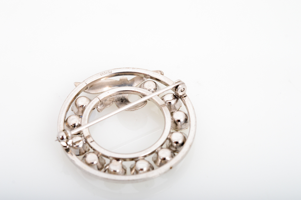 Vintage Sterling Silver and Gold Tone Brooches