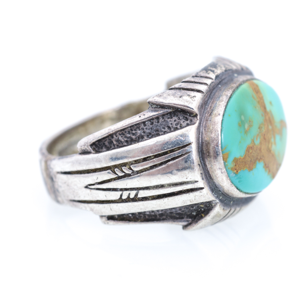 Carol Felley Southwestern Sterling Silver Turquoise Ring