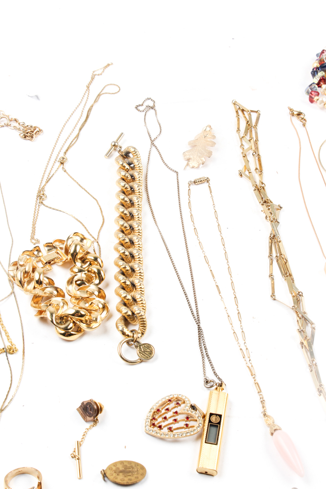 Gold Tone Jewelry Array