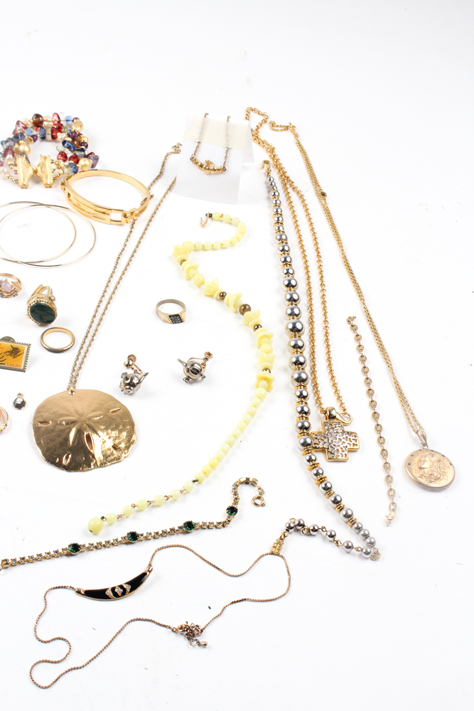 Gold Tone Jewelry Array