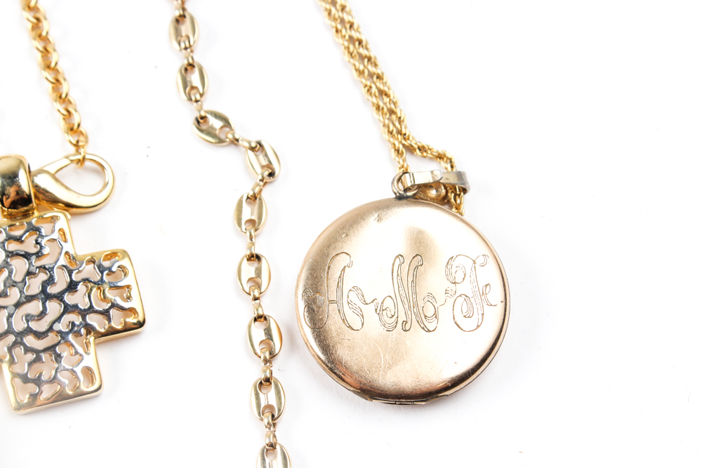 Gold Tone Jewelry Array