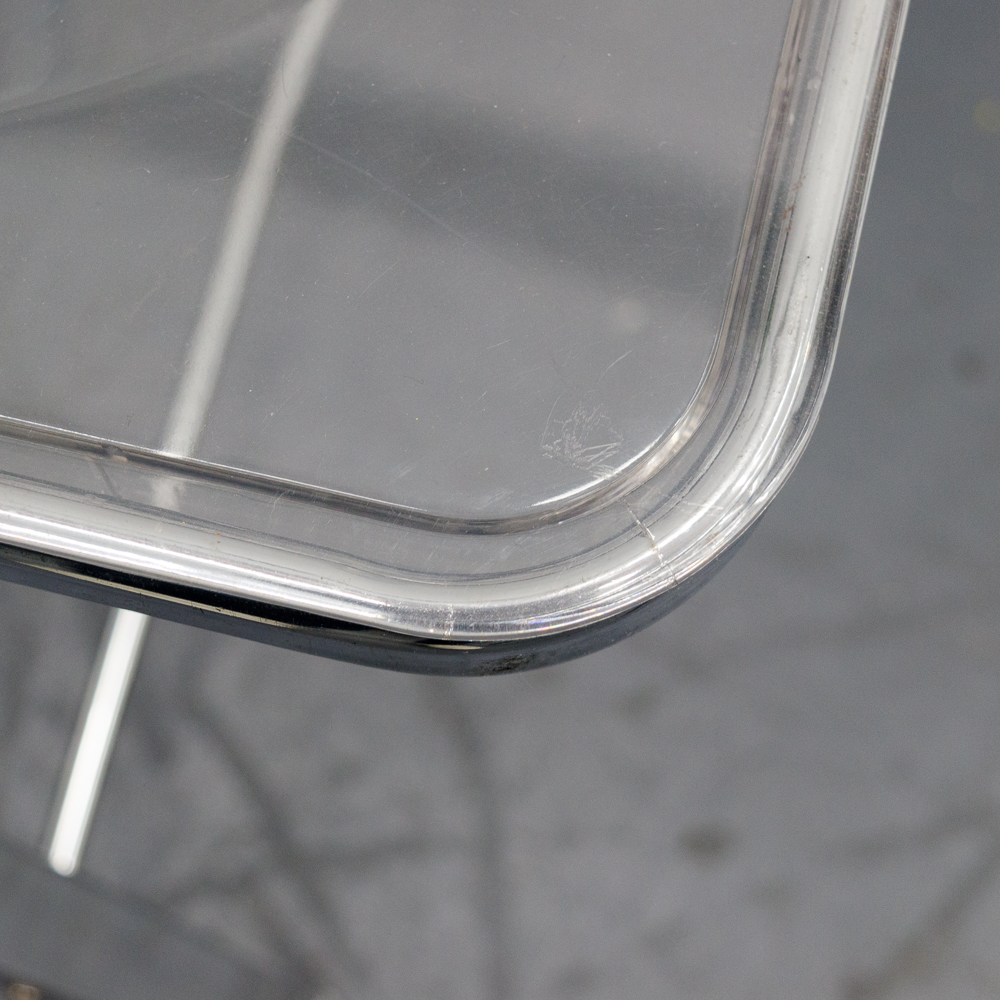 Modernist Lucite and Chrome Folding Chairs by Alston Quality Industries