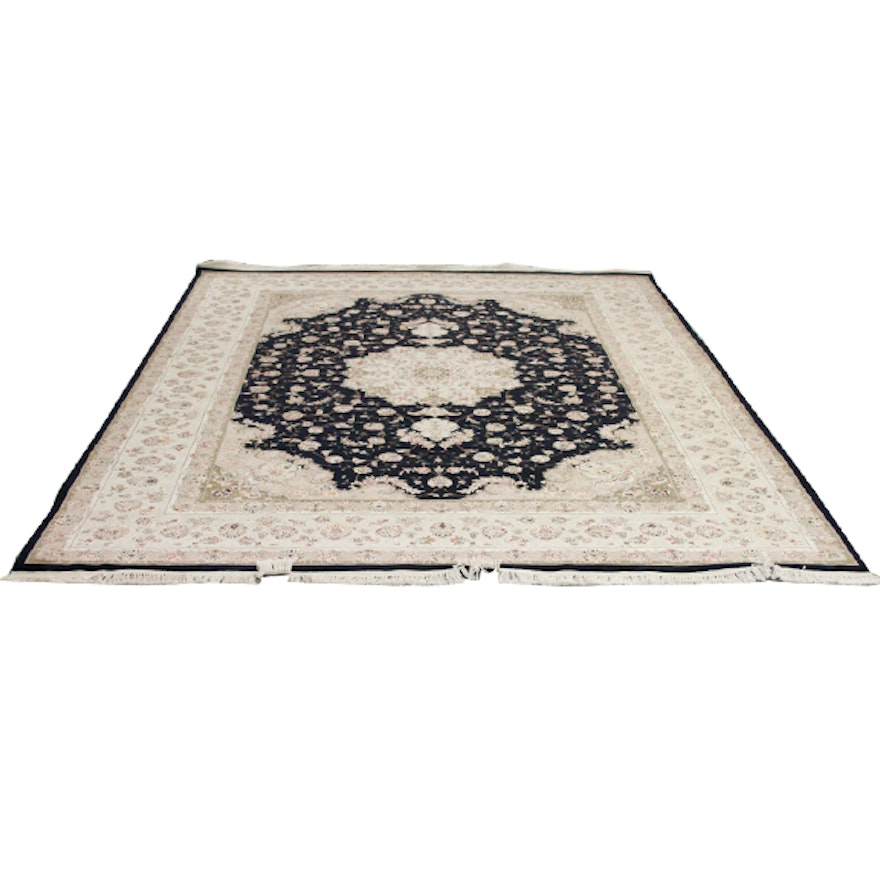 Hand-Knotted Sino-Persian Area Rug