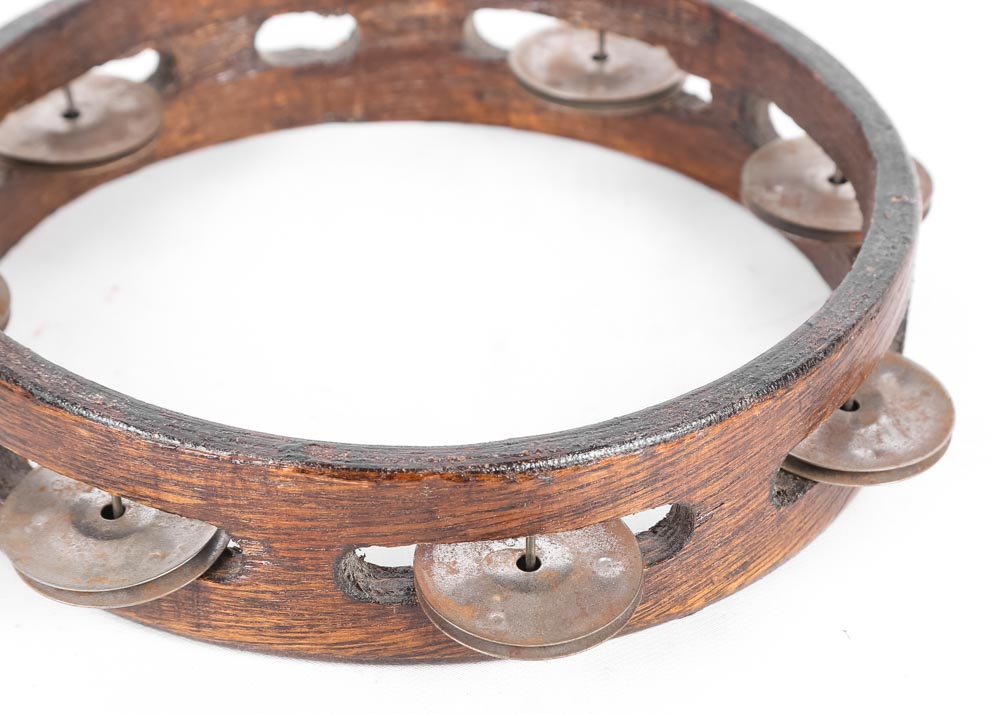 Antique Open Style Tambourine
